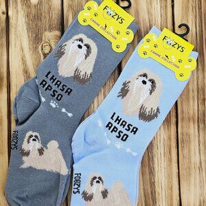 Unisex Canine Foozys Socks - Lhasa Apso